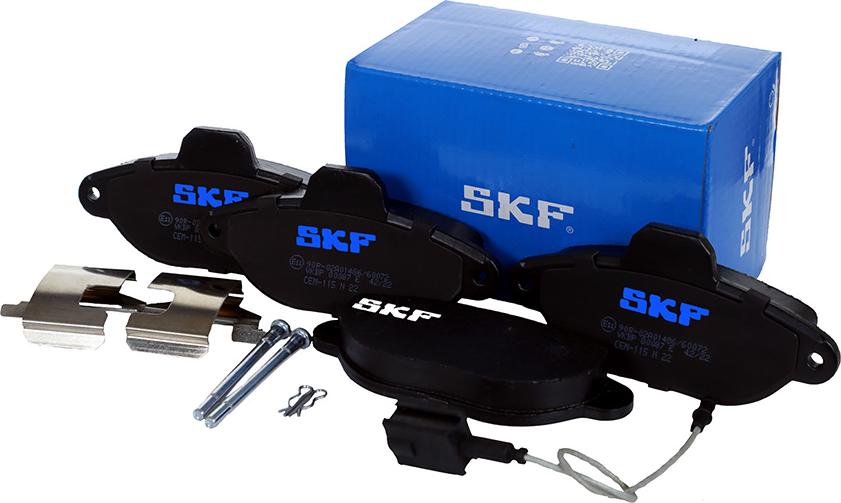 SKF VKBP 80087 E - Комплект спирачно феродо, дискови спирачки vvparts.bg