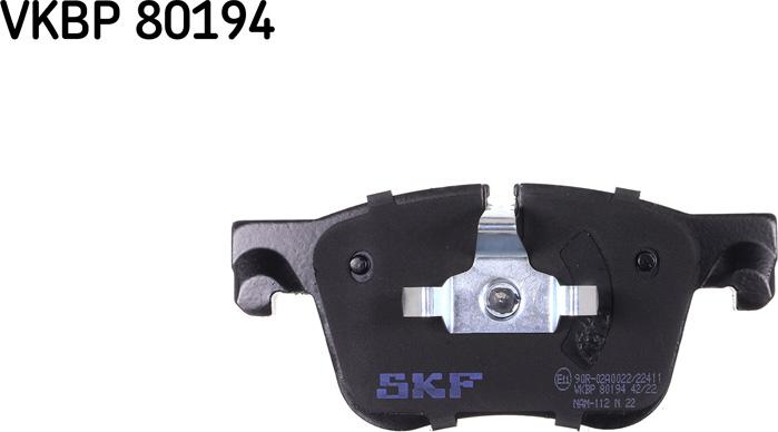 SKF VKBP 80194 - Комплект спирачно феродо, дискови спирачки vvparts.bg