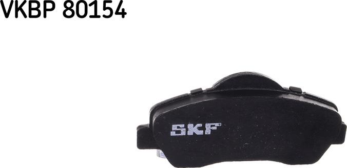 SKF VKBP 80154 - Комплект спирачно феродо, дискови спирачки vvparts.bg