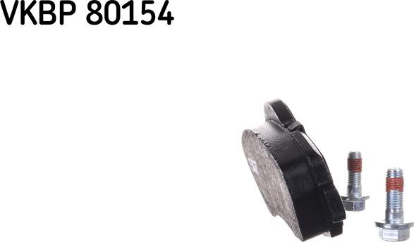 SKF VKBP 80154 - Комплект спирачно феродо, дискови спирачки vvparts.bg