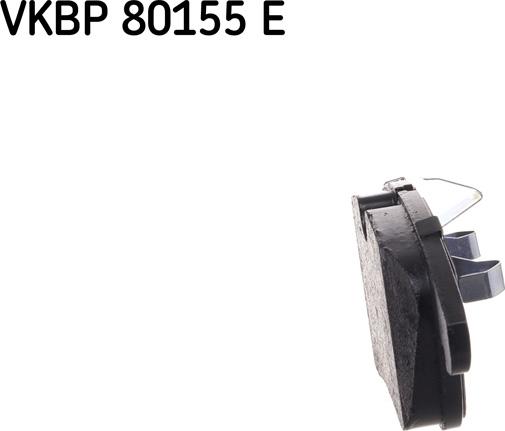 SKF VKBP 80155 E - Комплект спирачно феродо, дискови спирачки vvparts.bg