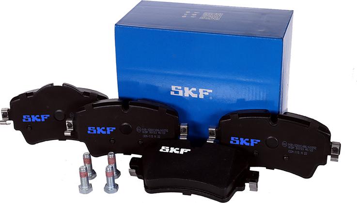 SKF VKBP 80153 - Комплект спирачно феродо, дискови спирачки vvparts.bg