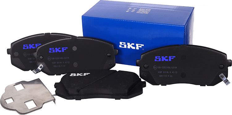 SKF VKBP 80106 A - Комплект спирачно феродо, дискови спирачки vvparts.bg