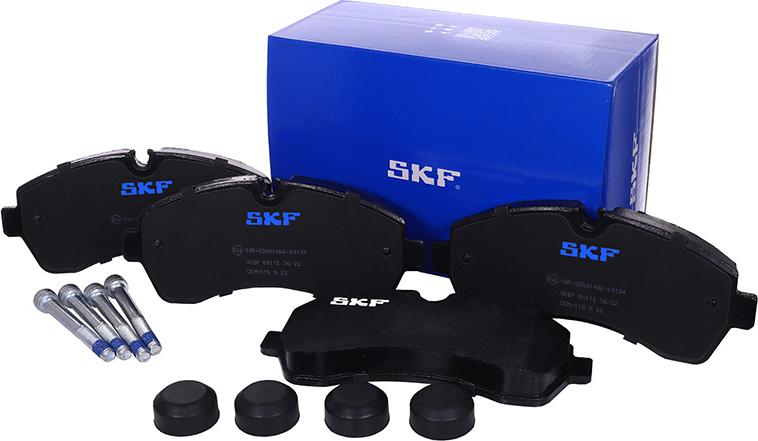 SKF VKBP 80115 - Комплект спирачно феродо, дискови спирачки vvparts.bg