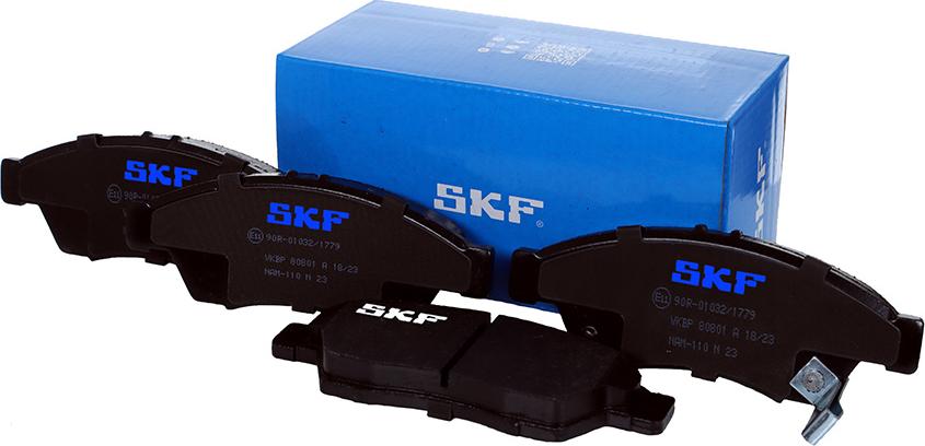 SKF VKBP 80801 A - Комплект спирачно феродо, дискови спирачки vvparts.bg