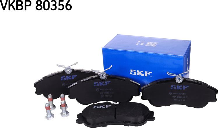 SKF VKBP 80356 - Комплект спирачно феродо, дискови спирачки vvparts.bg