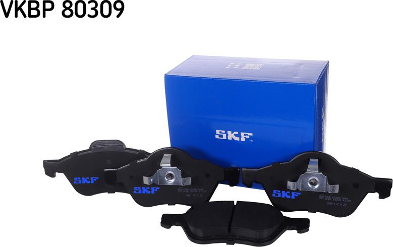SKF VKBP 80309 - Комплект спирачно феродо, дискови спирачки vvparts.bg
