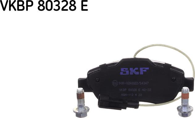 SKF VKBP 80328 E - Комплект спирачно феродо, дискови спирачки vvparts.bg