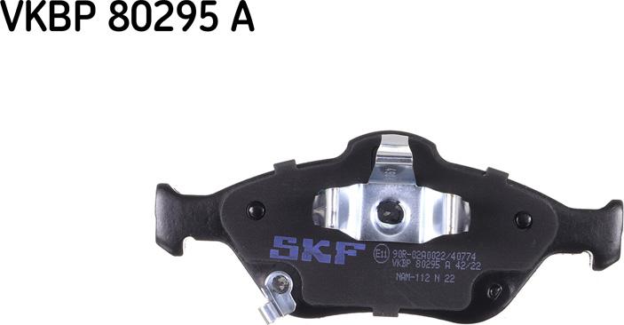 SKF VKBP 80295 A - Комплект спирачно феродо, дискови спирачки vvparts.bg