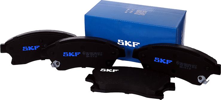 SKF VKBP 80245 A - Комплект спирачно феродо, дискови спирачки vvparts.bg