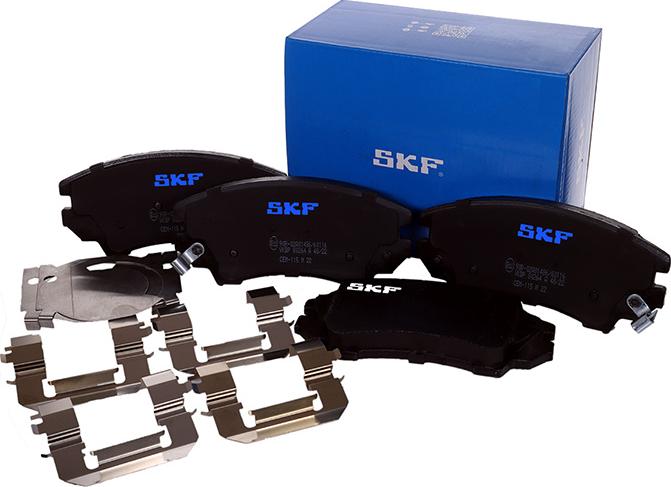 SKF VKBP 80264 A - Комплект спирачно феродо, дискови спирачки vvparts.bg