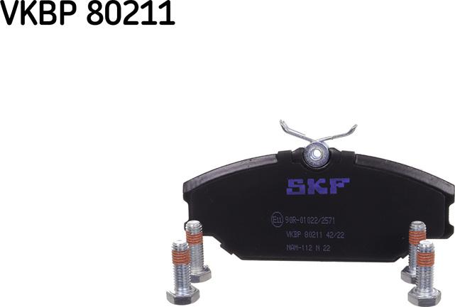 SKF VKBP 80211 - Комплект спирачно феродо, дискови спирачки vvparts.bg