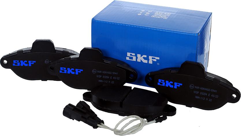 SKF VKBP 80284 E - Комплект спирачно феродо, дискови спирачки vvparts.bg