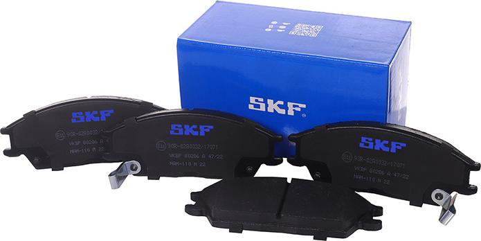 SKF VKBP 80286 A - Комплект спирачно феродо, дискови спирачки vvparts.bg