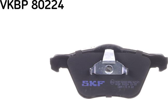 SKF VKBP 80224 - Комплект спирачно феродо, дискови спирачки vvparts.bg