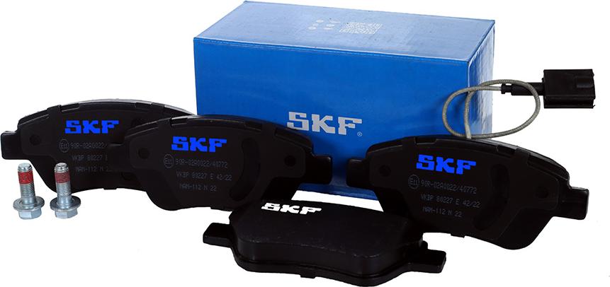 SKF VKBP 80227 E - Комплект спирачно феродо, дискови спирачки vvparts.bg