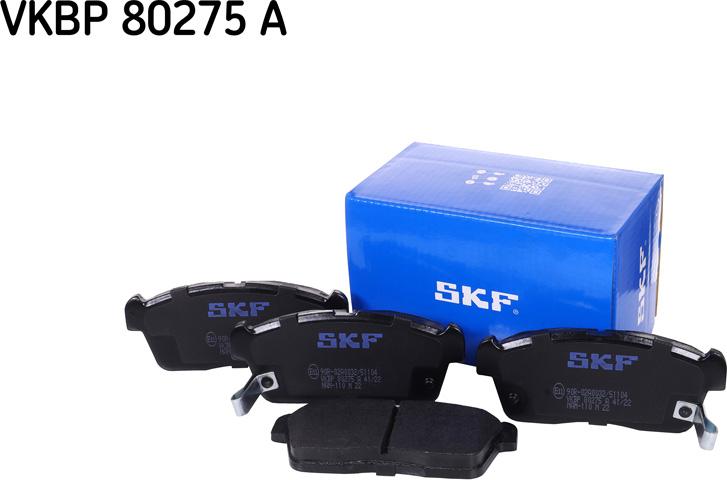 SKF VKBP 80275 A - Комплект спирачно феродо, дискови спирачки vvparts.bg