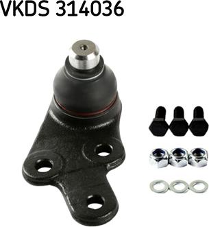 SKF VKDS 314036 - Шарнири vvparts.bg