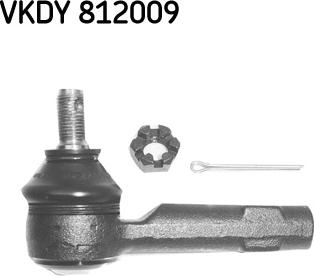 SKF VKDY 812009 - Накрайник на напречна кормилна щанга vvparts.bg