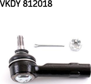 SKF VKDY 812018 - Накрайник на напречна кормилна щанга vvparts.bg