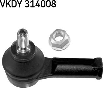 SKF VKDY 314008 - Накрайник на напречна кормилна щанга vvparts.bg