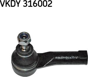 SKF VKDY 316002 - Накрайник на напречна кормилна щанга vvparts.bg