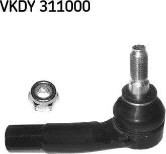 SKF VKDY 311000 - Накрайник на напречна кормилна щанга vvparts.bg