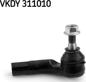 SKF VKDY 311010 - Накрайник на напречна кормилна щанга vvparts.bg