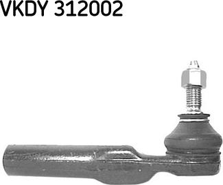 SKF VKDY 312002 - Накрайник на напречна кормилна щанга vvparts.bg