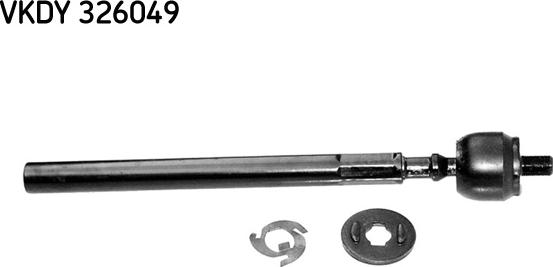 SKF VKDY 326049 - Аксиален шарнирен накрайник, напречна кормилна щанга vvparts.bg