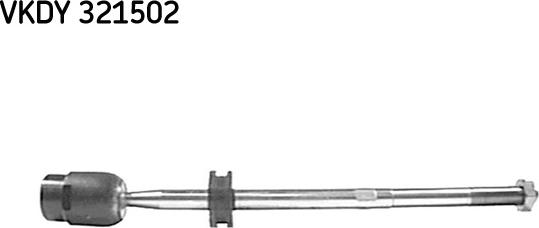 SKF VKDY 321502 - Аксиален шарнирен накрайник, напречна кормилна щанга vvparts.bg