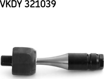 SKF VKDY 321039 - Аксиален шарнирен накрайник, напречна кормилна щанга vvparts.bg