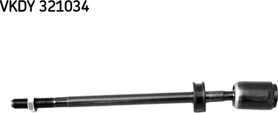 SKF VKDY 321034 - Аксиален шарнирен накрайник, напречна кормилна щанга vvparts.bg