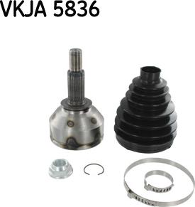 SKF VKJA 5836 - Каре комплект, полуоска vvparts.bg