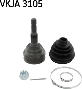 SKF VKJA 3105 - Каре комплект, полуоска vvparts.bg