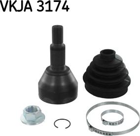 SKF VKJA 3174 - Каре комплект, полуоска vvparts.bg