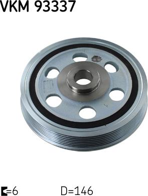 SKF VKM 93337 - Ремъчна шайба, колянов вал vvparts.bg