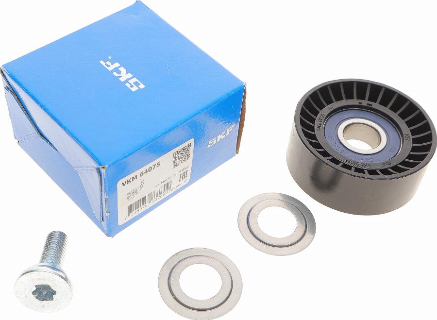 SKF VKM 64075 - Паразитна / водеща ролка, пистов ремък vvparts.bg