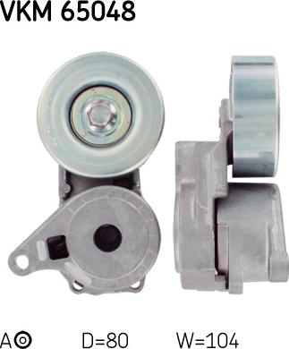 SKF VKM 65048 - Паразитна / водеща ролка, пистов ремък vvparts.bg