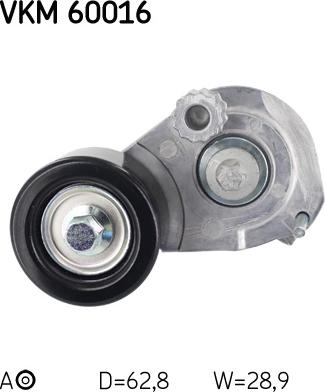 SKF VKM 60016 - Паразитна / водеща ролка, пистов ремък vvparts.bg