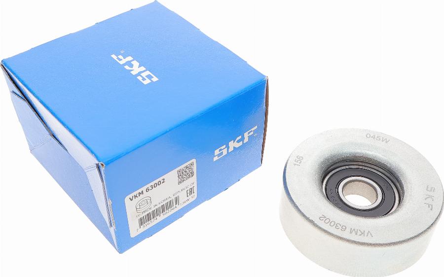 SKF VKM 63002 - Паразитна / водеща ролка, пистов ремък vvparts.bg