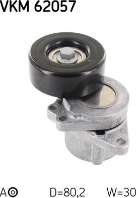 SKF VKM 62057 - Паразитна / водеща ролка, пистов ремък vvparts.bg