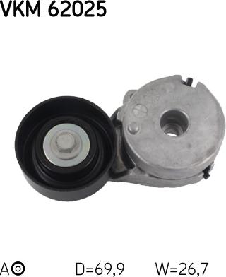 SKF VKM 62025 - Паразитна / водеща ролка, пистов ремък vvparts.bg