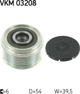 SKF VKM 03208 - Ремъчна шайба, генератор vvparts.bg