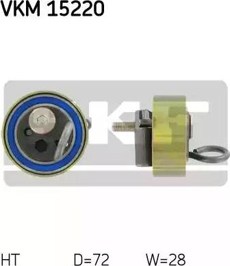 SKF VKM 15220 - Обтяжна ролка, ангренаж vvparts.bg