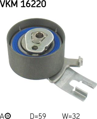 SKF VKM 16220 - Обтяжна ролка, ангренаж vvparts.bg