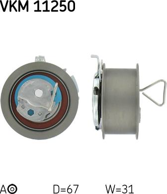 SKF VKM 11250 - Обтяжна ролка, ангренаж vvparts.bg