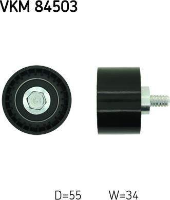 SKF VKM 84503 - Паразитна / водеща ролка, зъбен ремък vvparts.bg