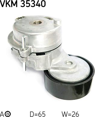 SKF VKM 35340 - Паразитна / водеща ролка, пистов ремък vvparts.bg