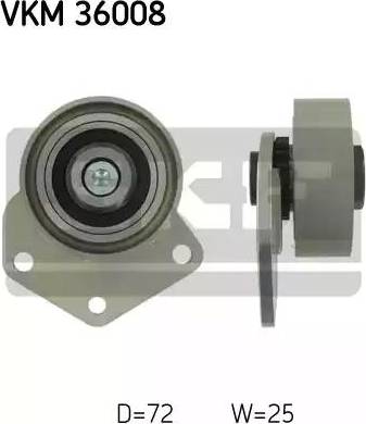 SKF VKM 36008 - Паразитна / водеща ролка, пистов ремък vvparts.bg